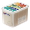 Iwasaki Industries B-1817 NE Antibacterial Food Storage Container, Clear, 1.2