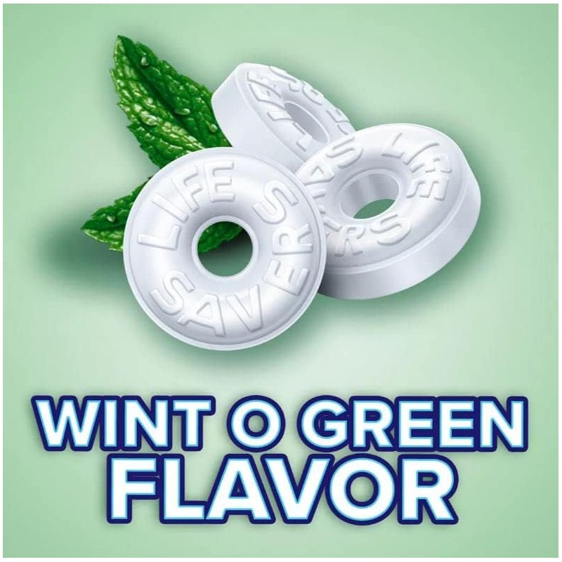Life Savers Wint O Green Breath Mints Bulk Hard Candy,