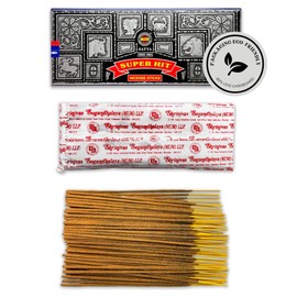 Satya Super Hit Incense Sticks 100g - Aromatherapy - Meditation - Spirituality - 100% Natural EcoFriendly