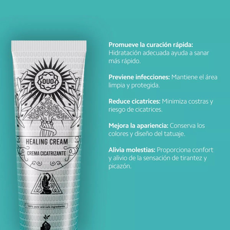 OUO Crema Cicatrizante Curación Rápida De Tatuaje Hidratante Ouo