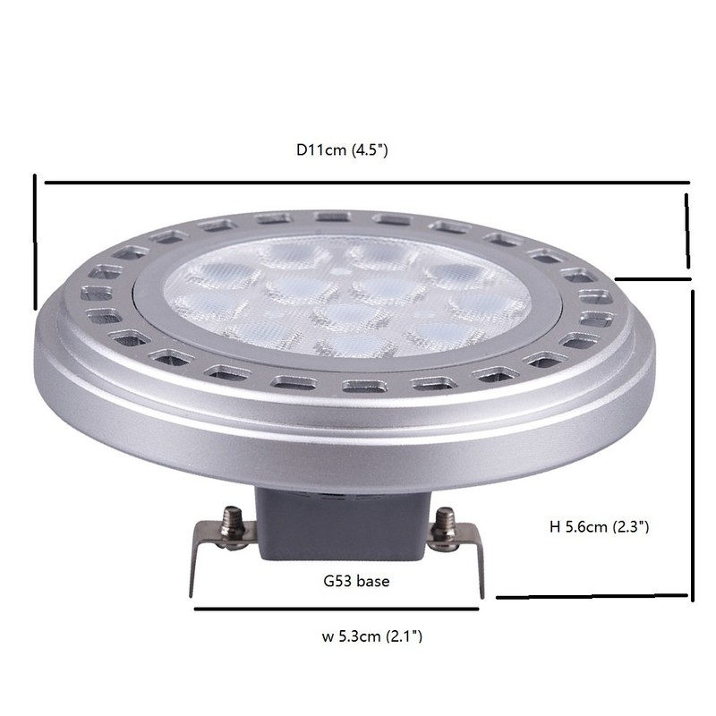 QLEE Led AR111 Reflector Bulb G53 Spot Light 15W 30°Beam