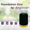 MEISHUNUK Dice Stacking Cup(Black) Set with 4 Pcs 19mm(Puple) and