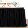 Black Tulle Tutu Table Skirts for Rectangle or Round Tables