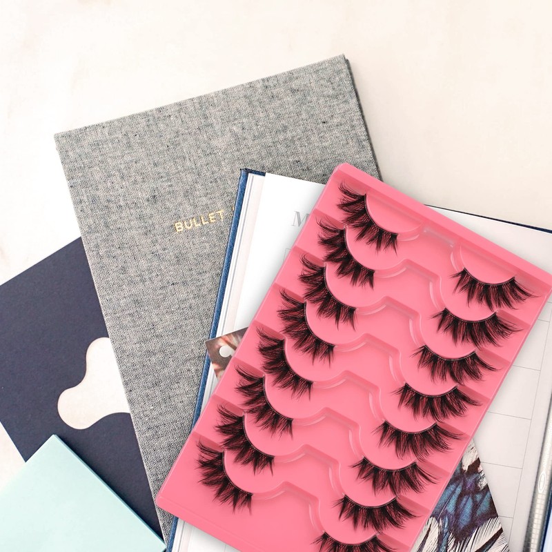 Half Lashes Natural Clear Band Eyelashes 3 4 False Lashes