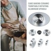 30mm Silver Metal Ceramic Clay Pottery Wheel Throwing Trimming Spinner
