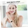 LABRIMP 1 PC Shiny Watch Band for Premium Water Resistant