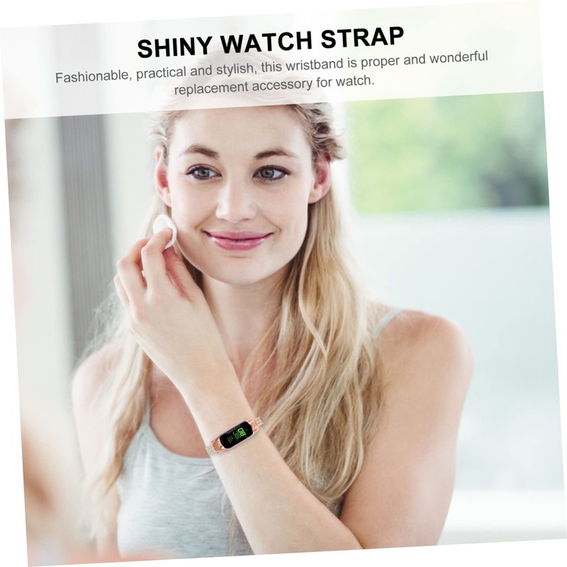 LABRIMP 1 PC Shiny Watch Band for Premium Water Resistant