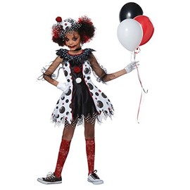 California Costumes Creepy Clown Girls Costume, X-Large