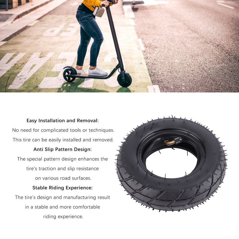 175x50 Electric Scooter Tire Set 7in Rubber Wheel Tyre Strong