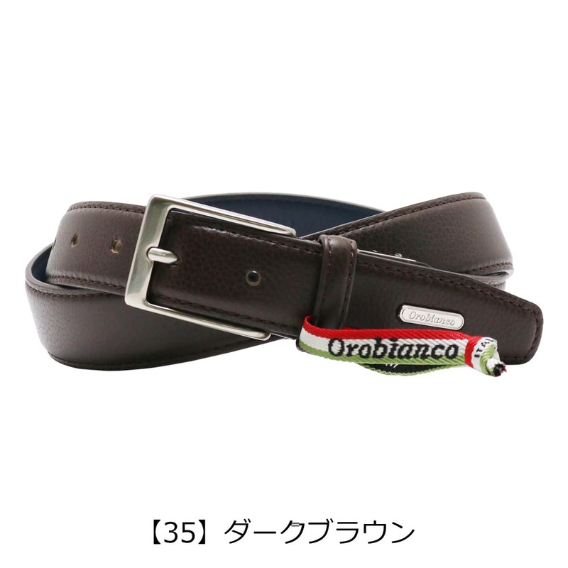 Orobianco ORB-01002 Men's Belt Pin Type Dress Belt, Made in