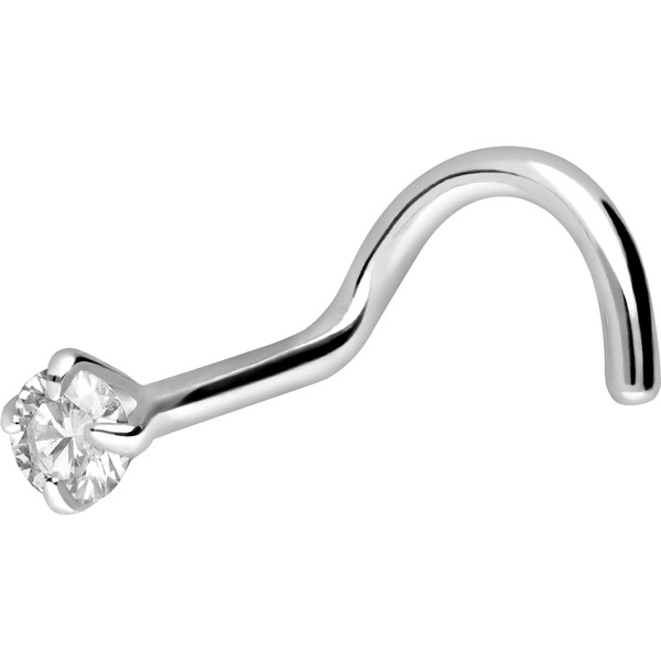 PIERCINGLINE 750 Gold Nose Piercing Spiral | 18 Carat |