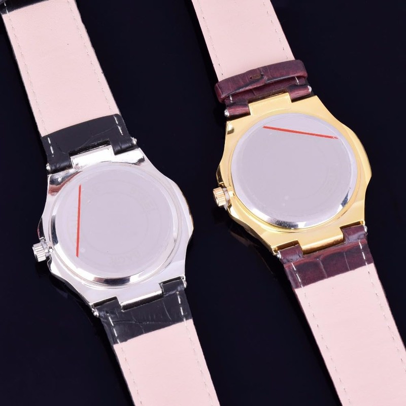 MASTOP Mens Fashion Leather Band Full Diamonds Wristwatch Luxury Business