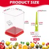 2Pcs Stainless Steel Cup Fruit Slicer – Egg, Strawberry &