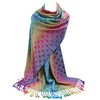 GFM Silky Feel Rainbow Pashmina Style Scarf - Polka Dot