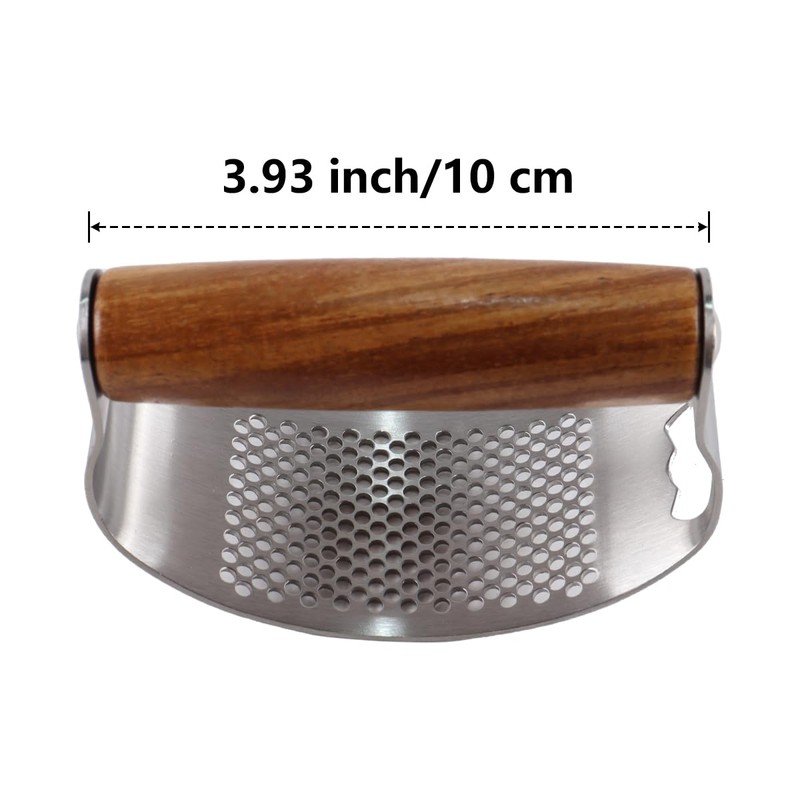 Nicear Professional Stainless Steel Garlic Press and Crusher with Ergonomic