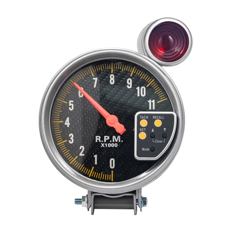 Unbranded 5" Carbon Style Face Tachometer Tach Gauge + Shift