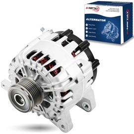A-NAFTULY Alternator Fits for Nissan Rogue 2014 2015 2016 2017 2018, High Output Alternator Replacement 23100-4BA0A, 23100-4BA0B, TG12C152, 120Amp, Internal Fan Type, 6-Groove, CW, Internal Regulator