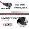KEEGTBOX Smoked Lens Switchback White DRL Amber Sequential Flash Turn