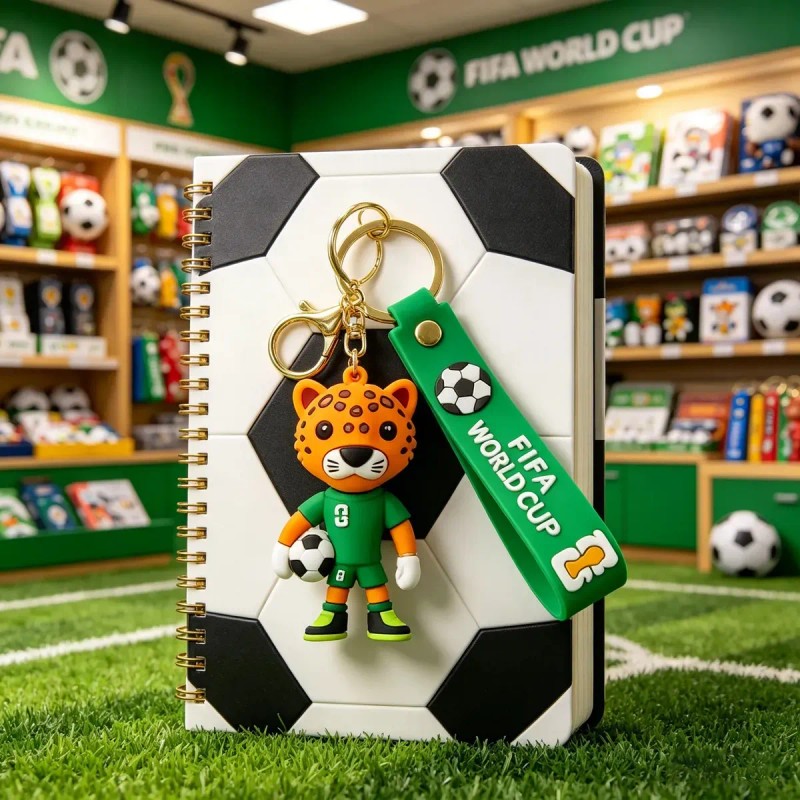 4pc 2026 Llaveros De La Mascota De Fútbol De La