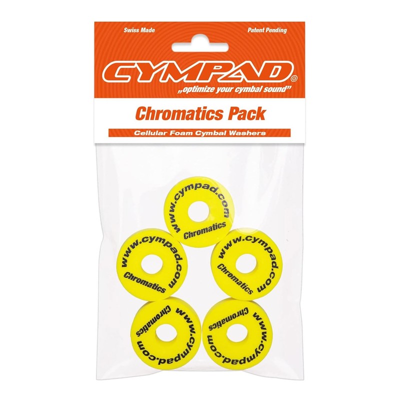 Cympad Chromatics cymbal felt set, 40 mm, 5 pieces, yellow
