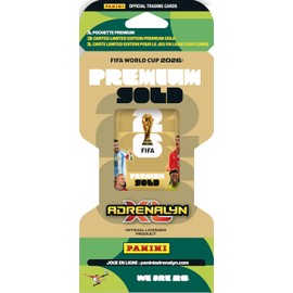 Premium Gold Soccer Trading Card Blister Pack - 4 Exclusive Limited Edition Gold Foil Football Cards & 1 Clear Protective Card Sleeve, Hobby Edition