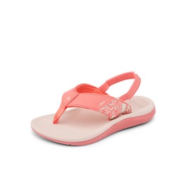 Reef Girls Little Santa Ana Flip-Flop, Coral Sunset, 12 Kid
