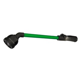 Dramm 13614 Rain Select Rain Wand with 9-Pattern Adjustable Spray Head & One Touch Thumb Control, 16-Inch Aluminum Watering Wand, Green