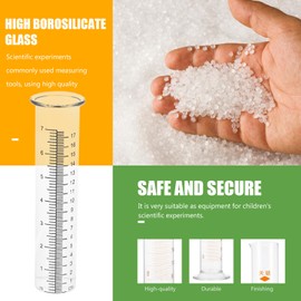 2 Pcs Rain Gauge Outdoor Replacement Rain Gauge Cylinder for Yard Garden Home Outdoor