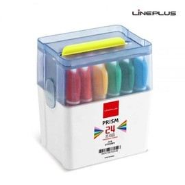 (Cellar Aid) Line Plus Prism Triangle Oil-based Marker 24-Color Set / (셀러에이드)라인플러스 프리즘 삼각 유성매직 24색 세트