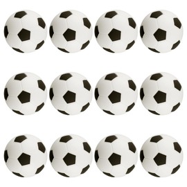 Lotsdonxia 12 Pcs Mini Foam Squeeze Balls Small Portable Stress Relief Ball Set Soft Anti-Stress Toys for Children & Adults Parties and Daily Use (Football)