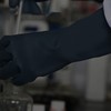 1 Pair Working Gloves Neoprene Rubber Chemical Resistant Work Gloves