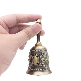 FLYTENG-Christmas Hand Bell Call Bell Brass Wedding Bells,Very Loud Handbell，Christmas Hand Bells for Kids and Adults