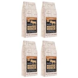 Moose Munch Gourmet Ground Coffee by Harry & David, 4/12 oz bags (Milk Chocolate Caramel)