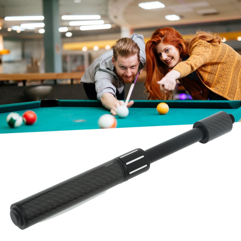 Billiards Pool Cue Extension Carbon Fiber Telescopic Pool Cue Extender