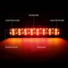 DNA MOTORING 3BL-DRAM94-LED-RD Red Lens LED Third Tail Brake Light