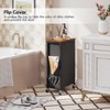 HOOBRO Slim Laundry Hamper with Lid, 11Gal Rolling Laundry Basket