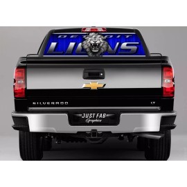 Unbranded Detroit Lions Team Football TRUCK REAR WINDOW PERF 22x68" Division 2023-24