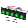 RUNCCI-YUN 12 V/24 V Switch Panel, 5 Gear, Car Toggle