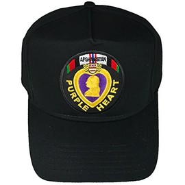 Purple Heart Afghanistan Veteran HAT - Black - Veteran Owned Business