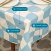 Folkulture Table Cloth, Blue Tablecloth, Rectangle Tablecloth, Picnic Table Cover,