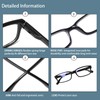 Kerecsen 6-Pack Reading Glasses Blue Light Blocking,Spring Hinge Readers for