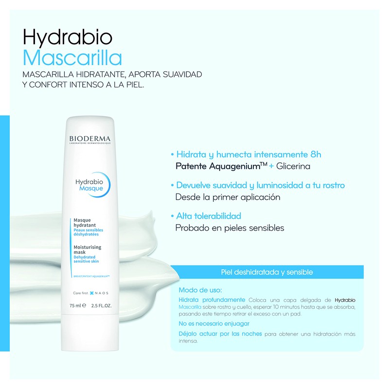 Bioderma - Hydrabio - Face Mask - Facial Mask for