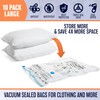 ClearSpace Vacuum Storage Bags, Space Saver Bags – 10 Large