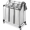 Whitmor Chrome Laundry Sorter with Foam Mesh Bags