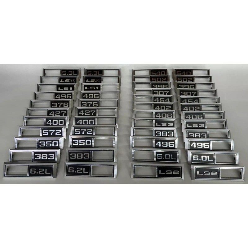 Knies Machine 1968 Chevelle Impala Nova '502' Emblem Marker Light