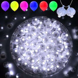 pozzolanas 50PCs Mini Led Lights with Hook, Waterproof Round Tiny Led Light for Party Decorations Neon Party Light for Birthday Party and Wedding Decoration，White-Blinking Lights