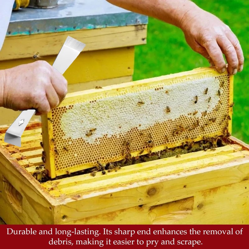 2 Pieces Stainless Steel Pry Bar,Scraper, Multi-Purpose Crow Bar, Flat