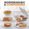 Cheer Collection 8x8 Compostable Takeout Containers (100 pack) - Eco