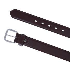 CTM® Men's Hidden Zipper Money Belt, Xlarge, Brown