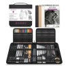 Kit De Dibujo, 126 Piezas, Juego De Lápices Para Bocetos